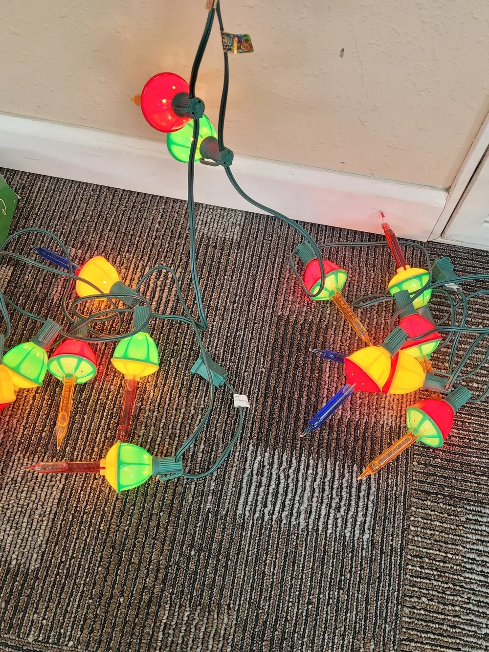 Multi 7 Bubble Light Set - Multi Color - Set Of 2